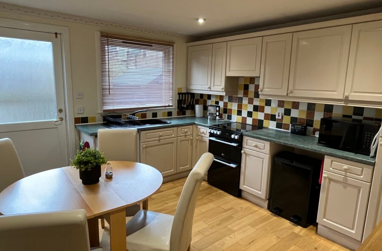 The kitchen & dining area
